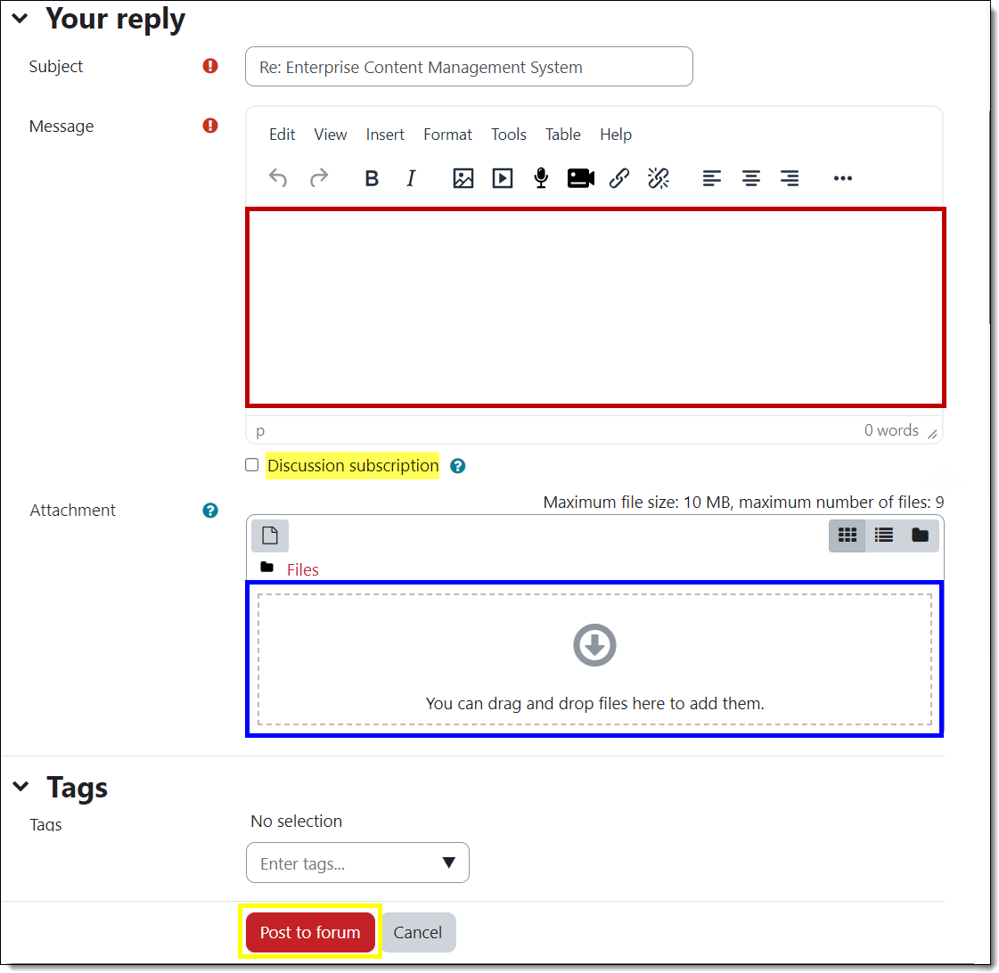 Screenshot of advanced editing interface
